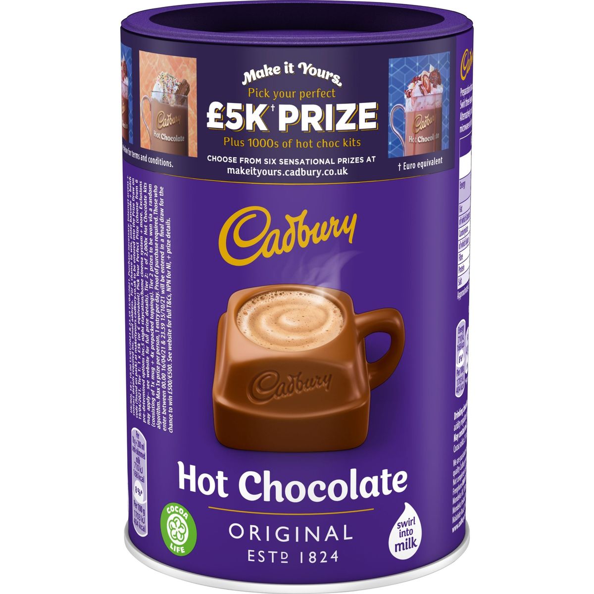 Cadbury Hot Chocolate on-pack promotion