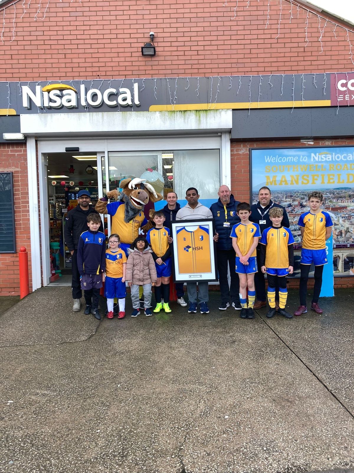 Eastfield and Crossroad Service Stations contributed £2,500 to the club