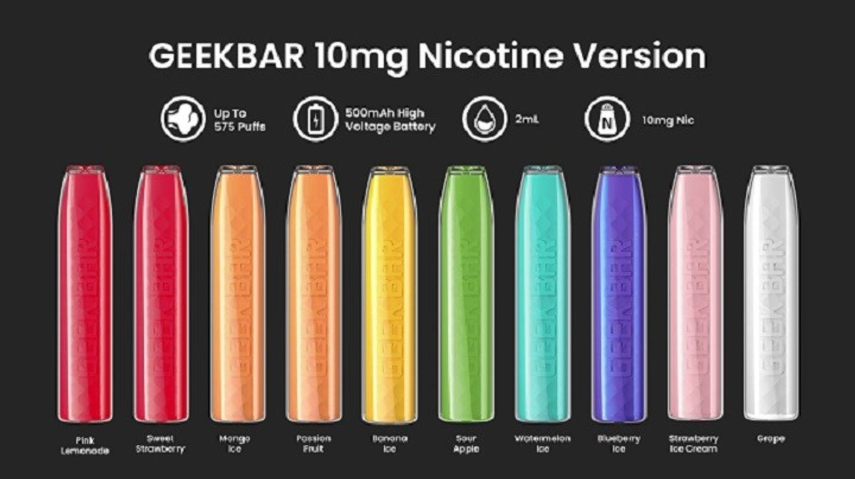 Geekbar Nicotine Versions