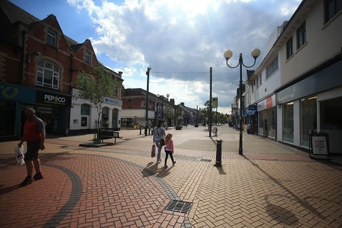 high street in Scunthorpe