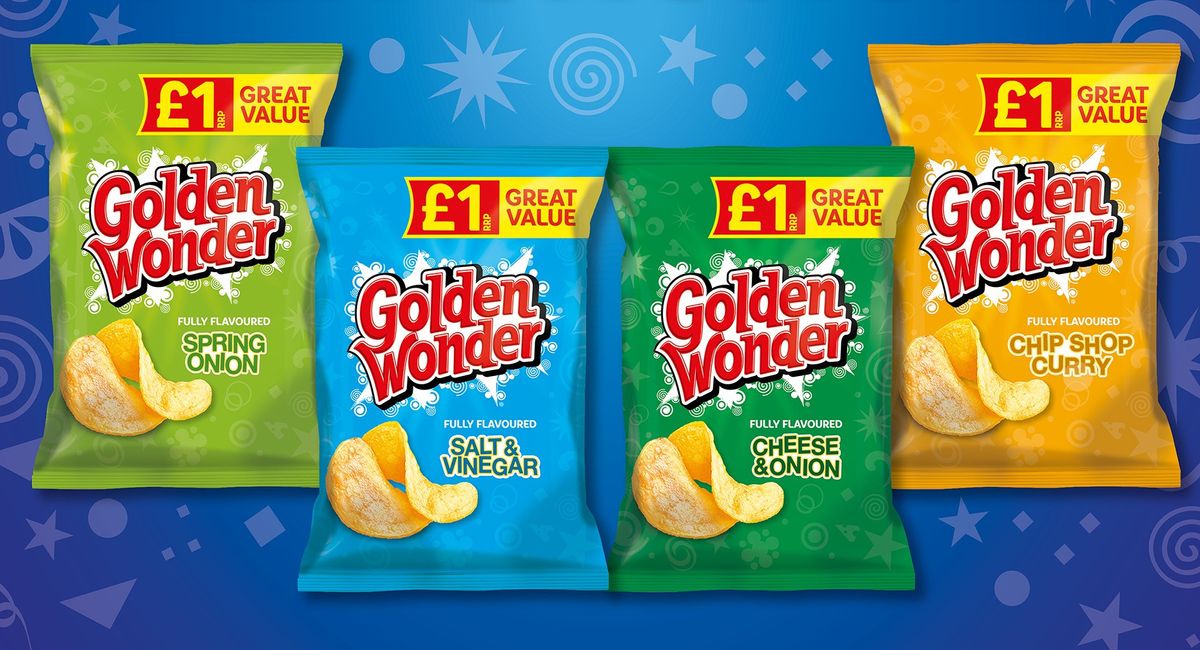 Golden Wonder launches best-selling crisp flavours in £1 PMP packs