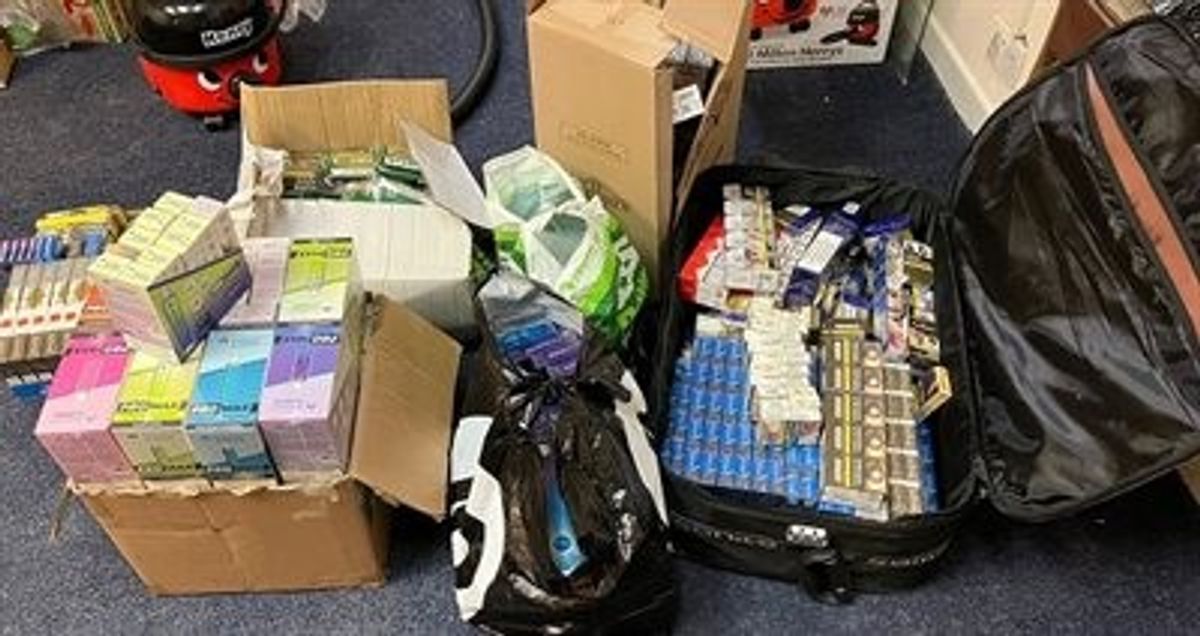 £65000 worth of illegal vapes, cigarettes seized in Staffordshire