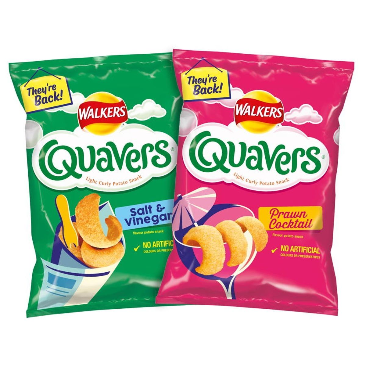 Quavers brings back two popular flavours