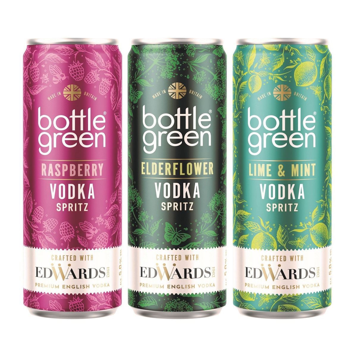 Bottlegreen partners with Edwards 1902 to launch ‘British’ Vodka Spritz cans