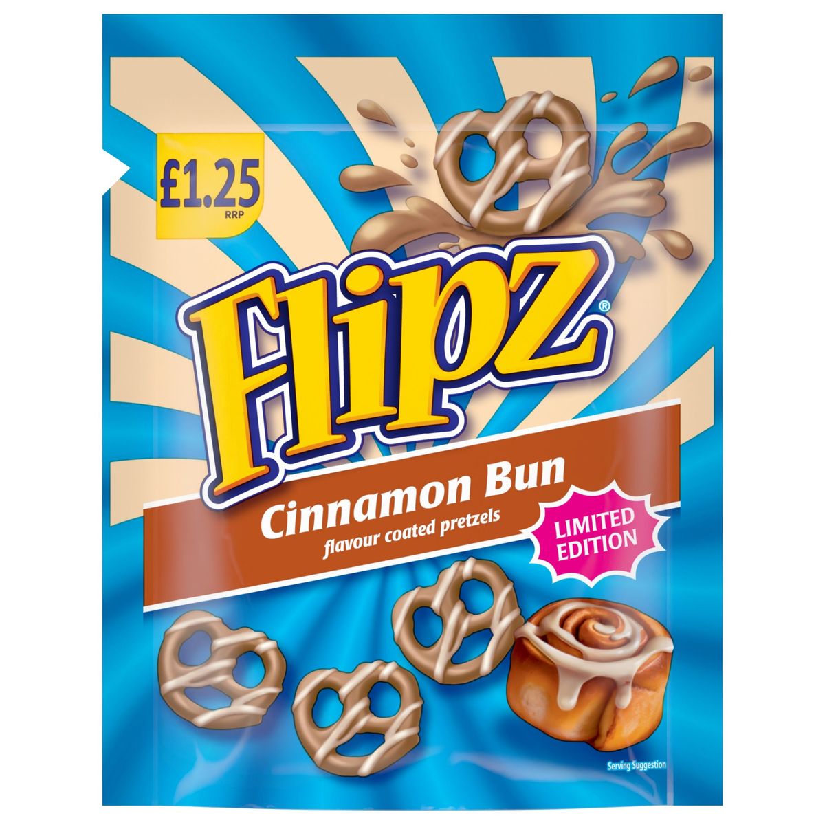 Flipz launches limited edition cinnamon bun flavour