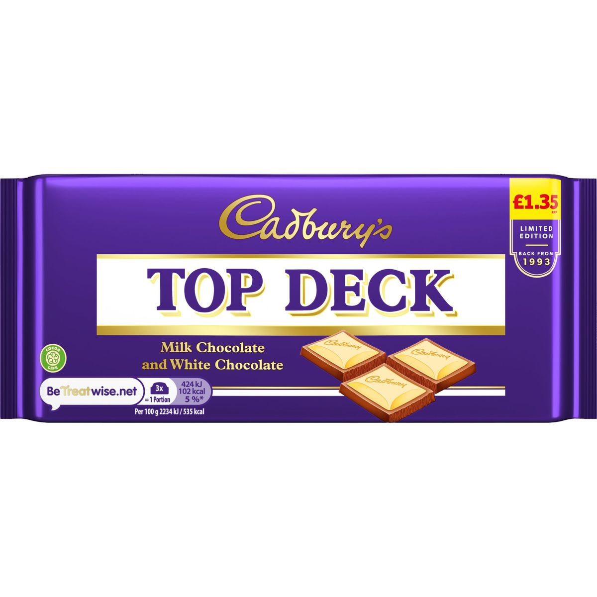 Cadbury announces Top Deck relaunch in 200th anniversary celebrations