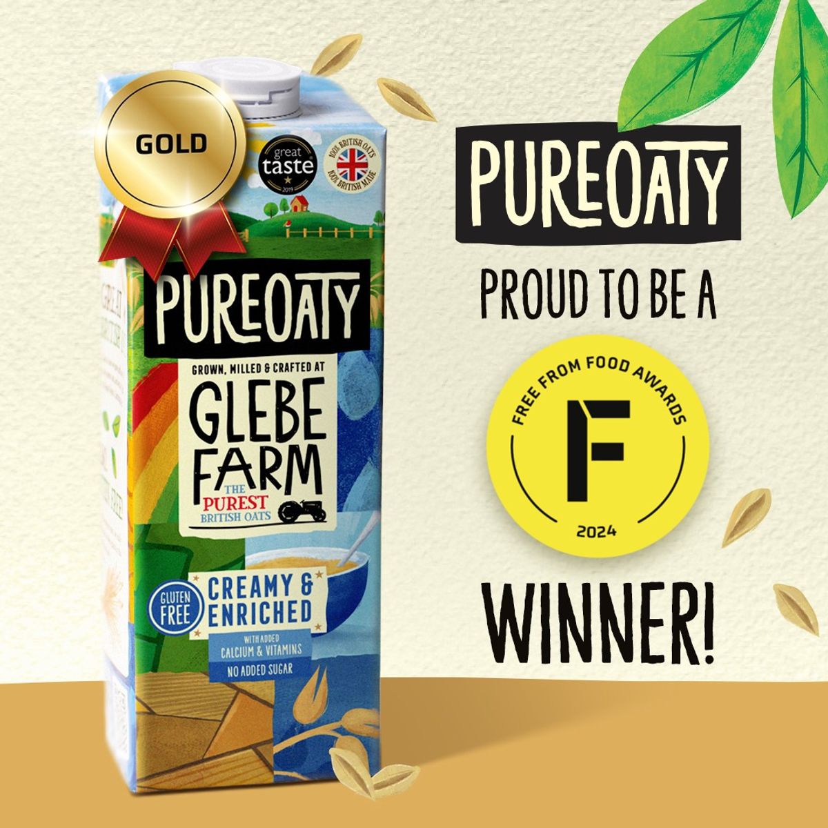 Gold award for PureOaty