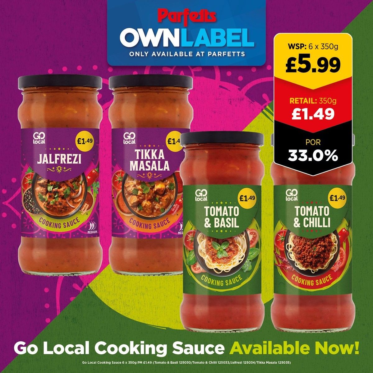 Parfetts launches Go Local Cooking Sauces to support retailers