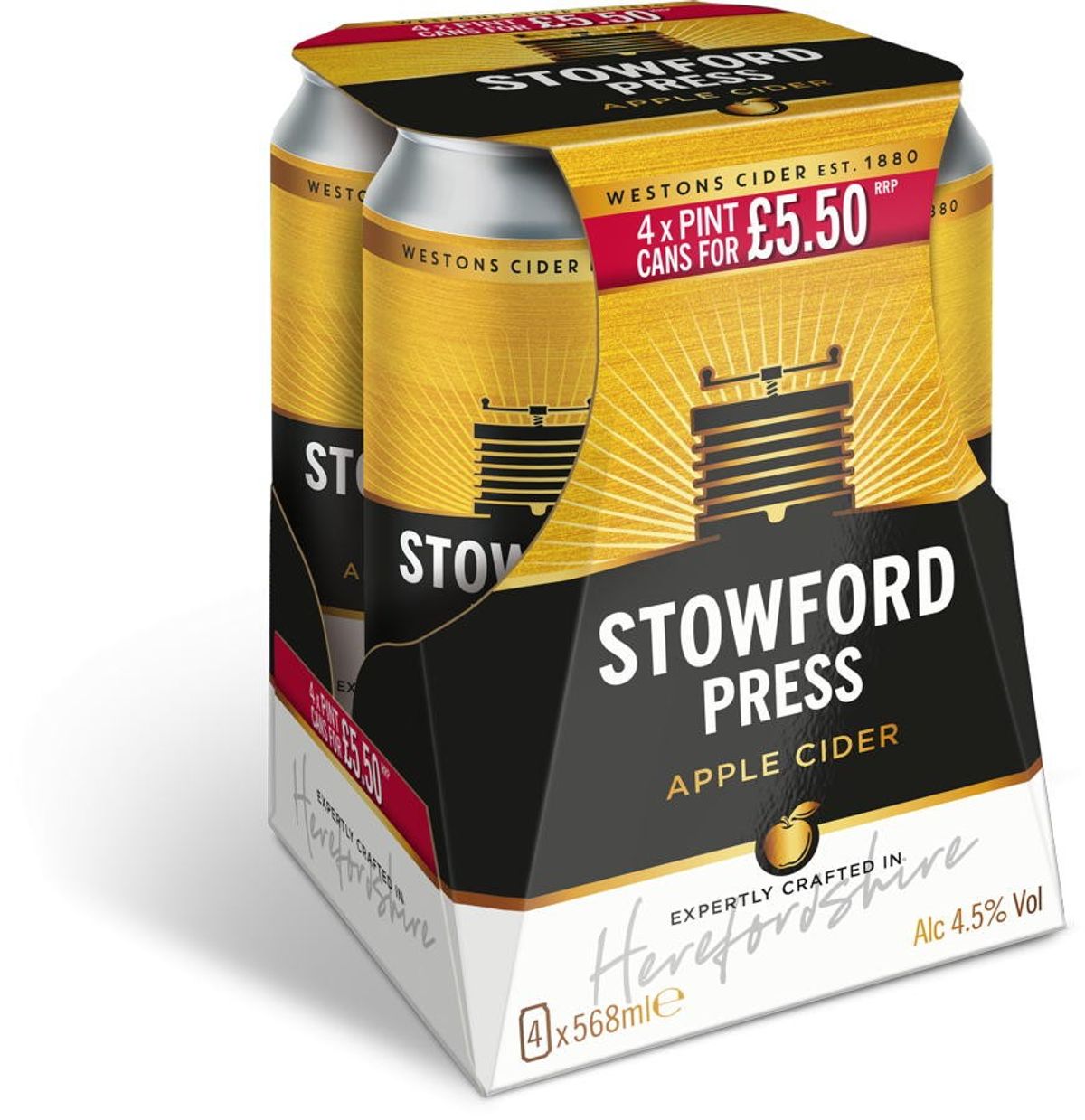 Westons Cider unveils new PMP pint can format for Stowford Press