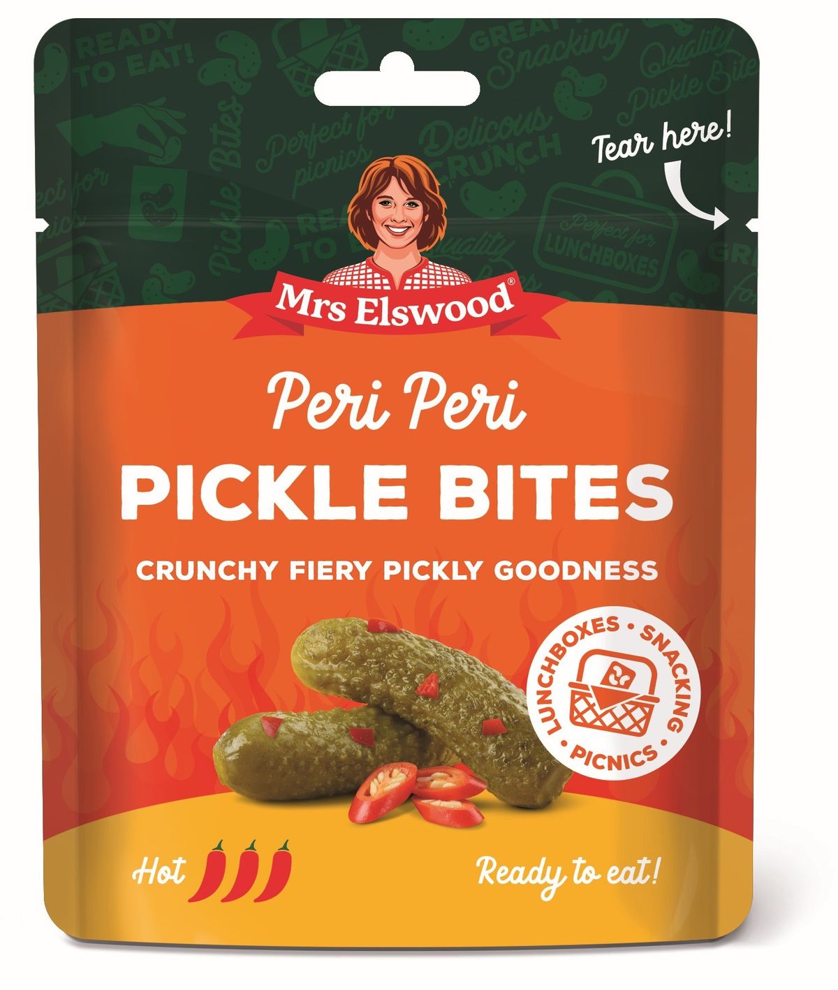 Mrs Elswood launches snacking Pickle Bites