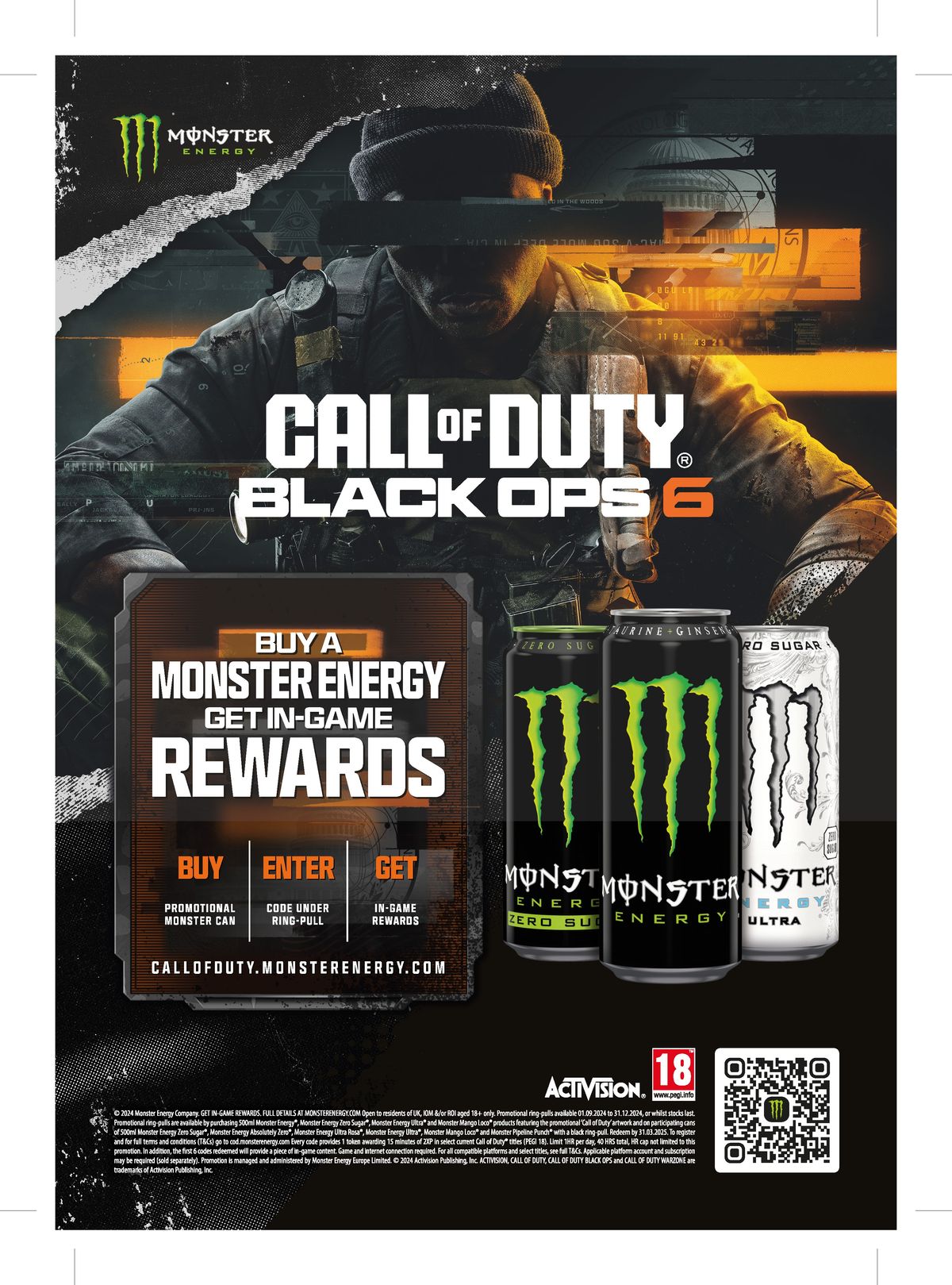 Monster Energy new Call Of Duty on-pack promo