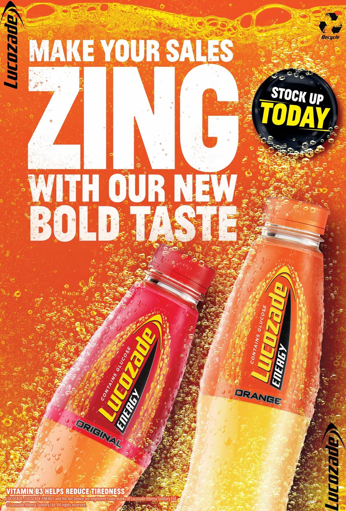 Lucozade Energy launches campaign around new look and taste