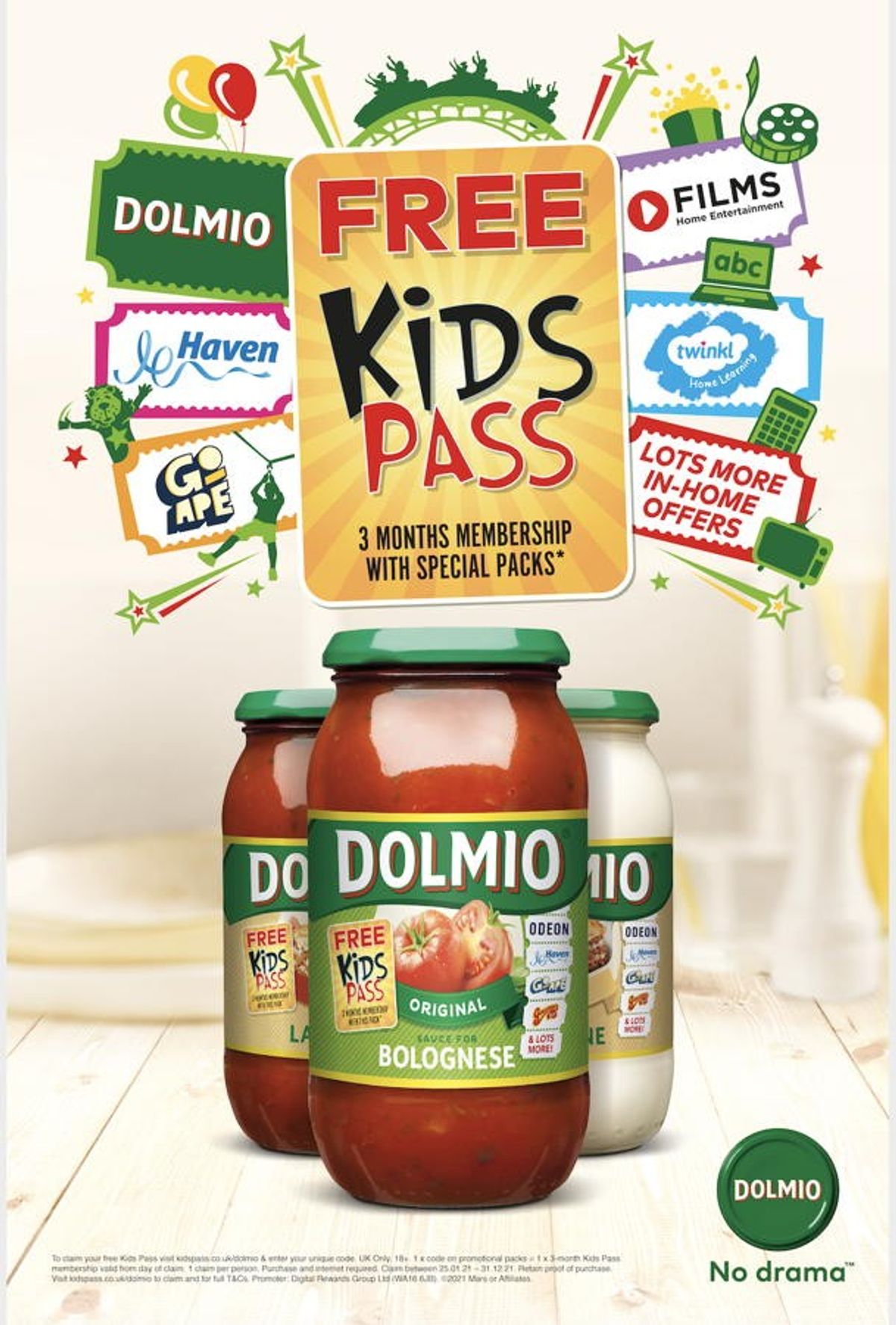 Dolmio launches new on-pack ‘Kids Pass' promotion across 20 million packs