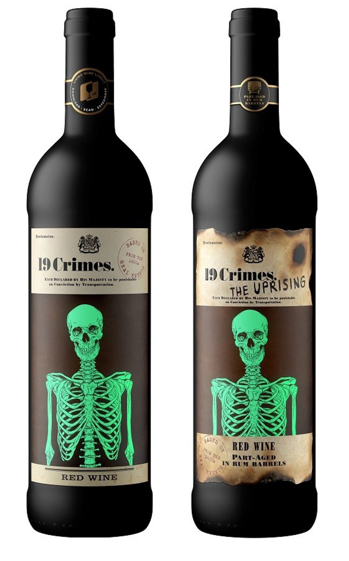 19 Crimes launches limited edition glow in the dark labels for Halloween