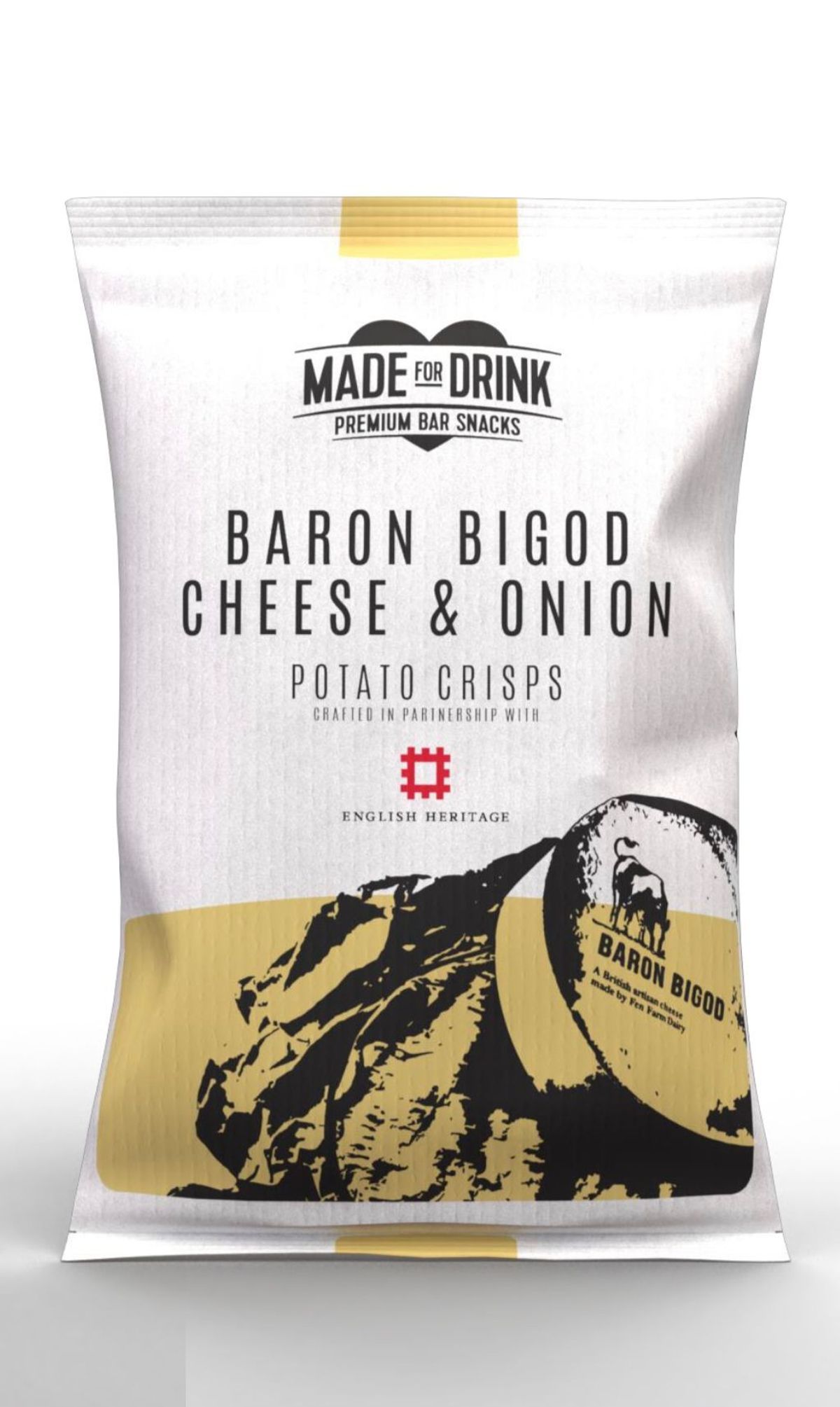 Made for Drink radically unhumbles Cheese & Onion crisps