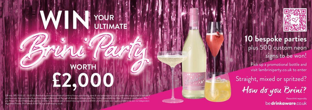 Lambrini brings the 'Ultimate Brini Party' to shoppers