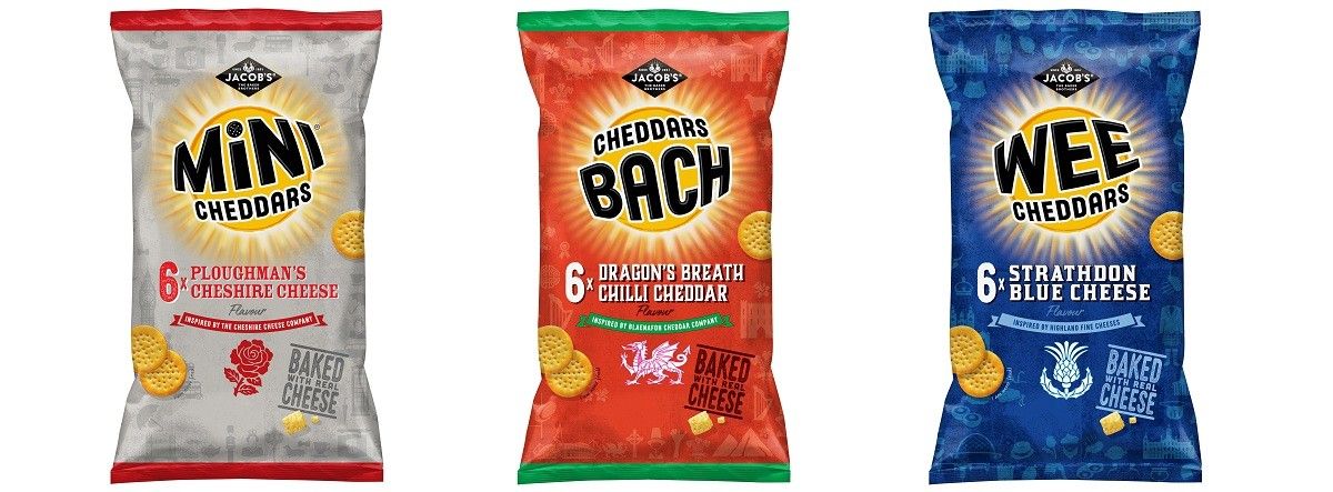 Jacob's Mini Cheddars launches regionally-inspired variants