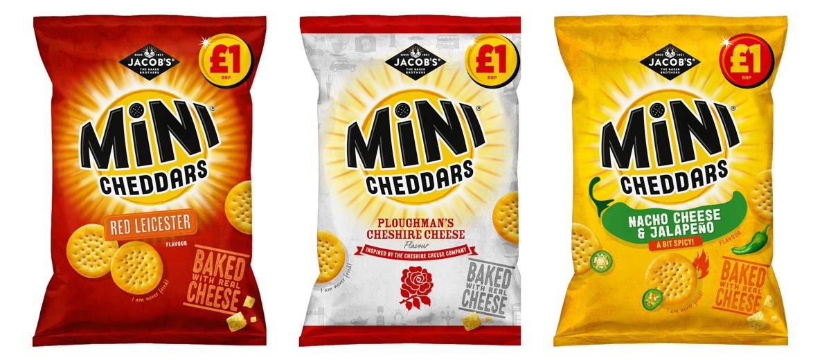 New PMP variants join Jacob’s Mini Cheddars range