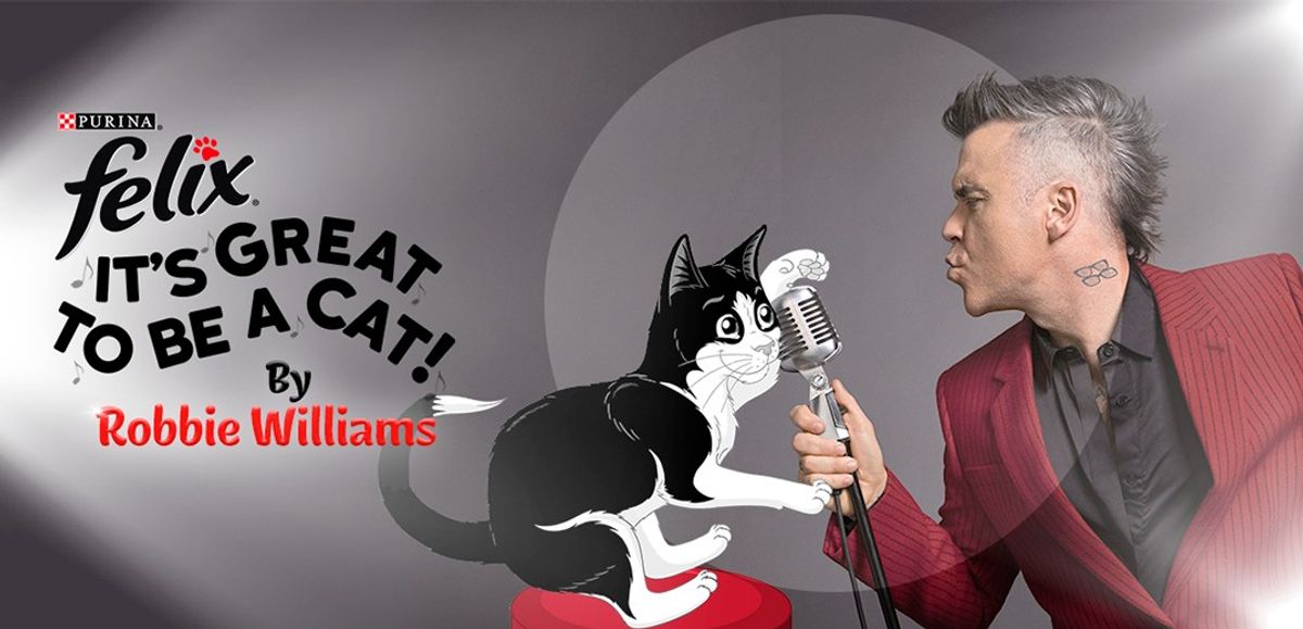 Robbie Williams announced as new voice of Felix, the cat