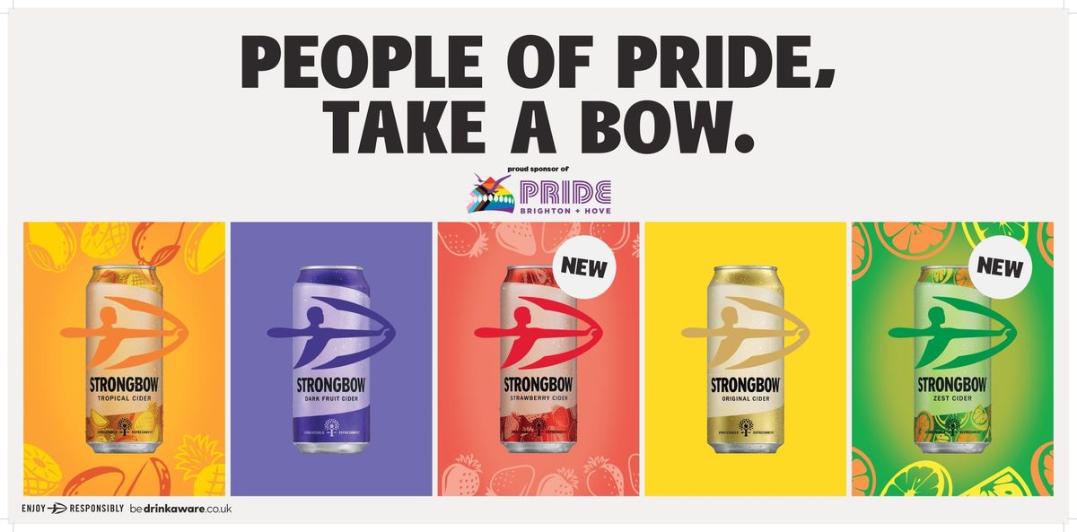 Strongbow set for Brighton & Hove, Manchester Pride with wholesale activations