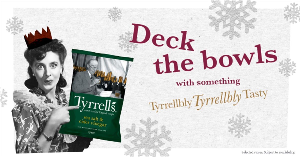 KP Snacks launches festive campaign for Tyrrellbly Tasty crisps