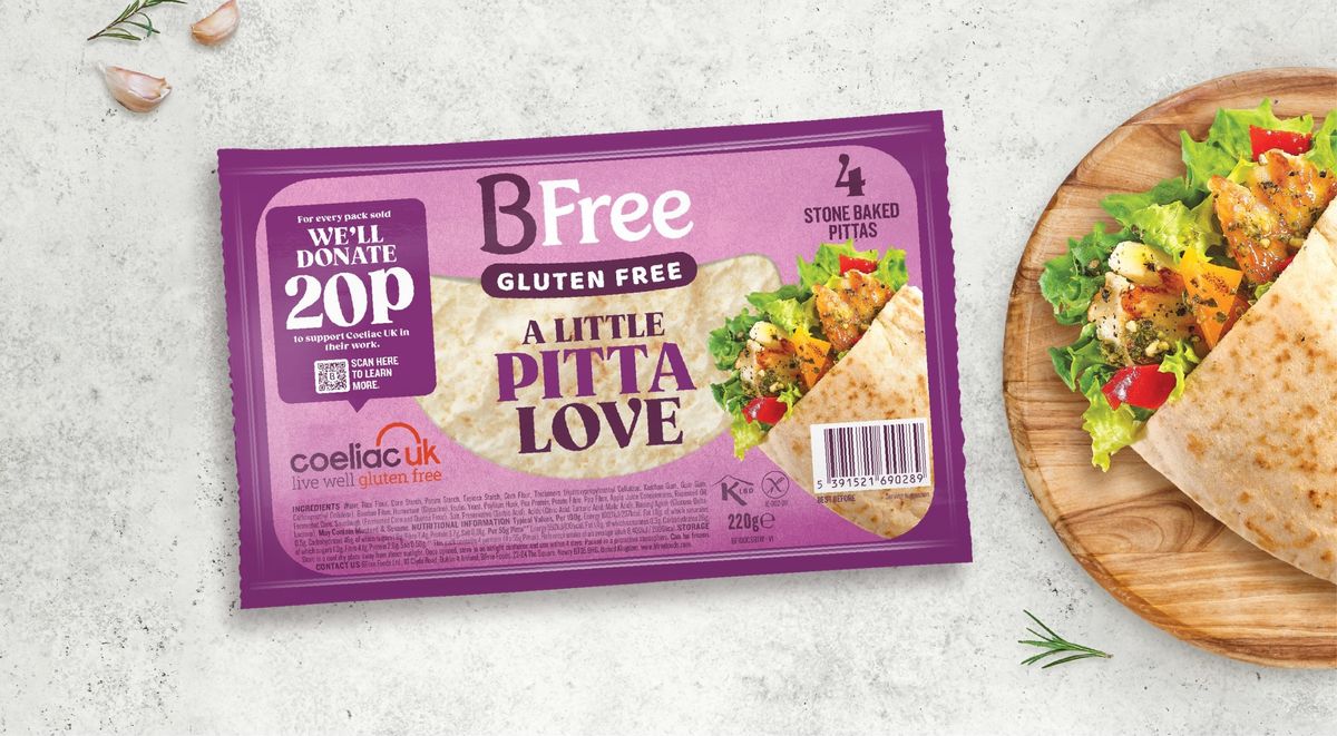 BFree supports Coeliac UK with donations from limited-edition packs