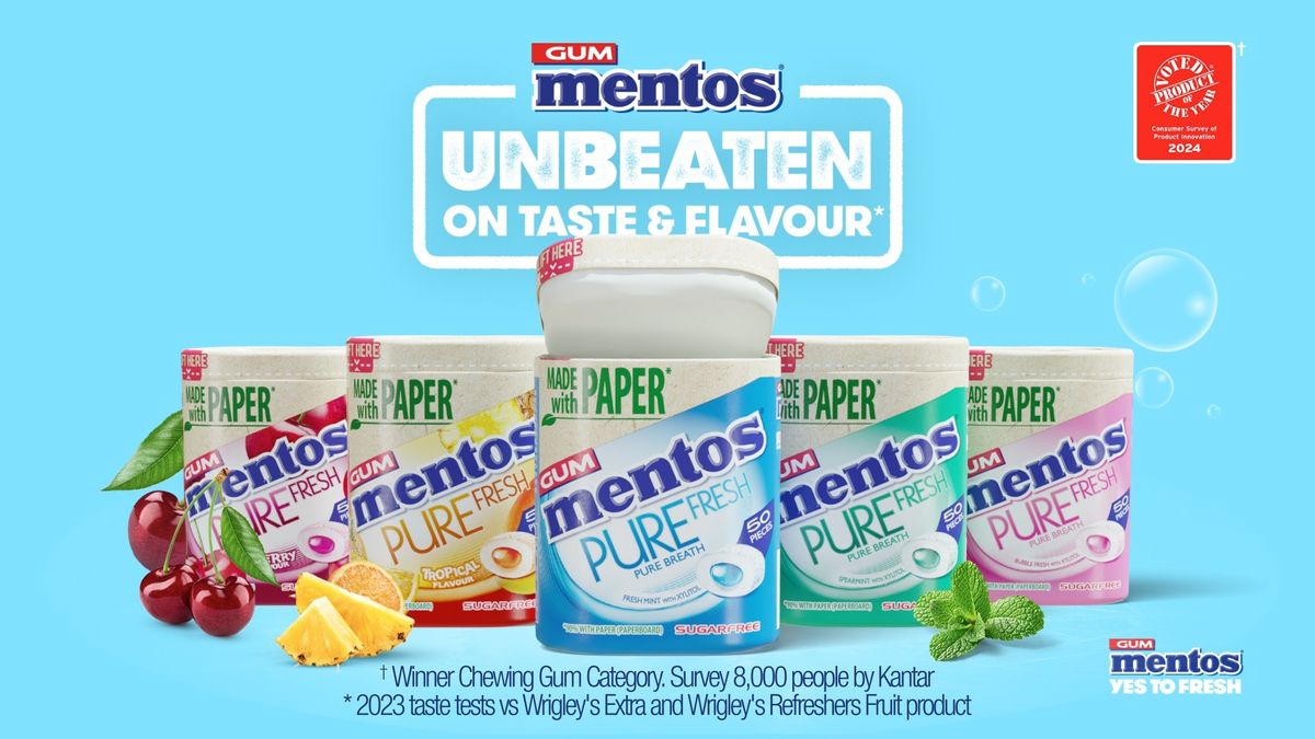 Mentos Pure Fresh Gum unveils £1.5m “Unbeaten” campaign for summer