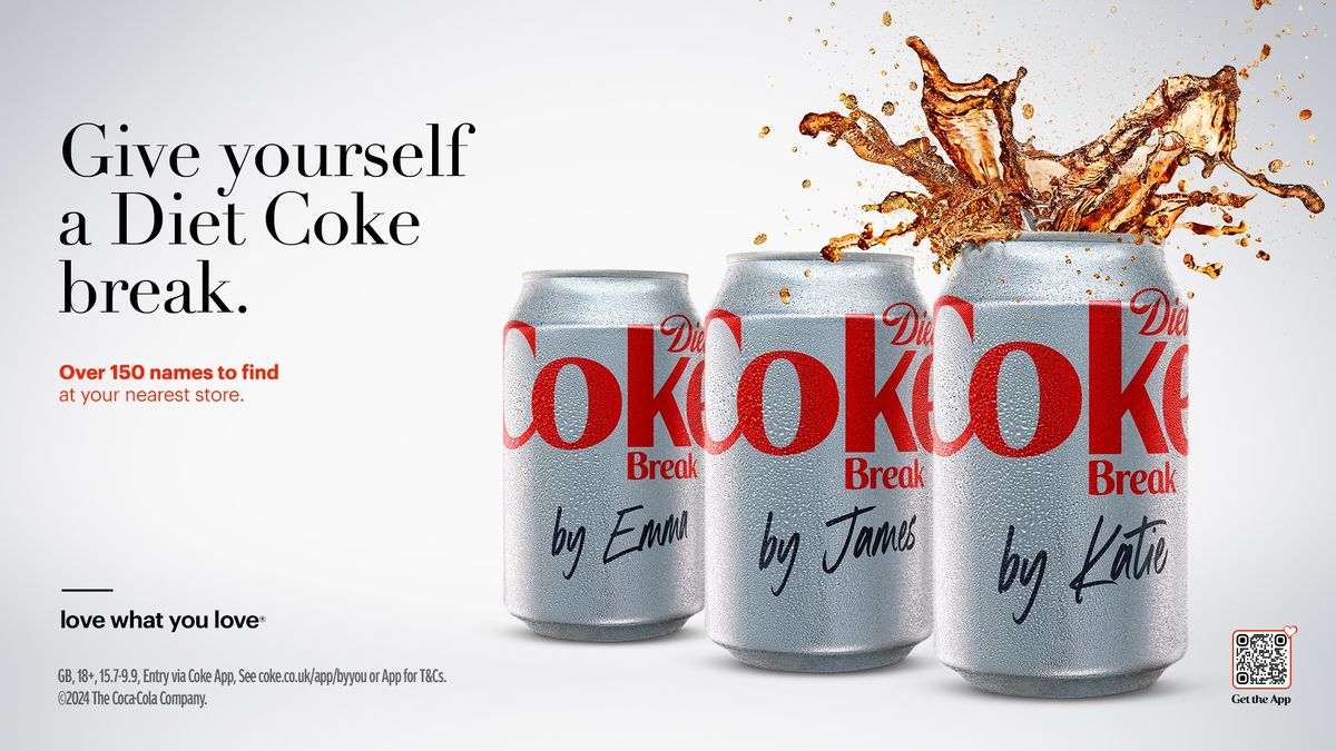 Diet Coke unveils personalised cans