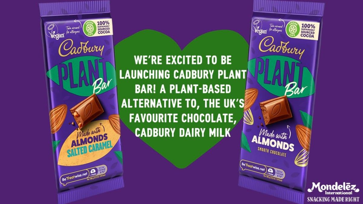 Mondelēz unveils vegan Cadbury bar