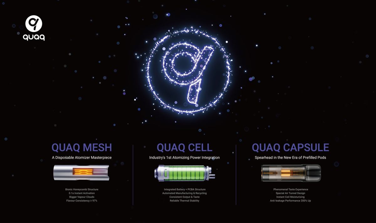 Vape tech brand Quaq makes global debut of three new solutions