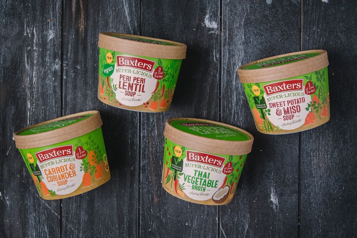 Baxters launches vegetarian super-licious soup pots