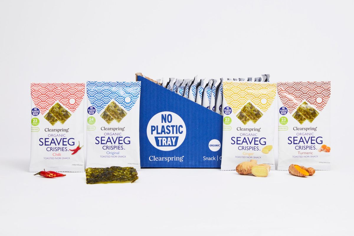 Clearspring unveils Seaveg Crispies packaging makeover