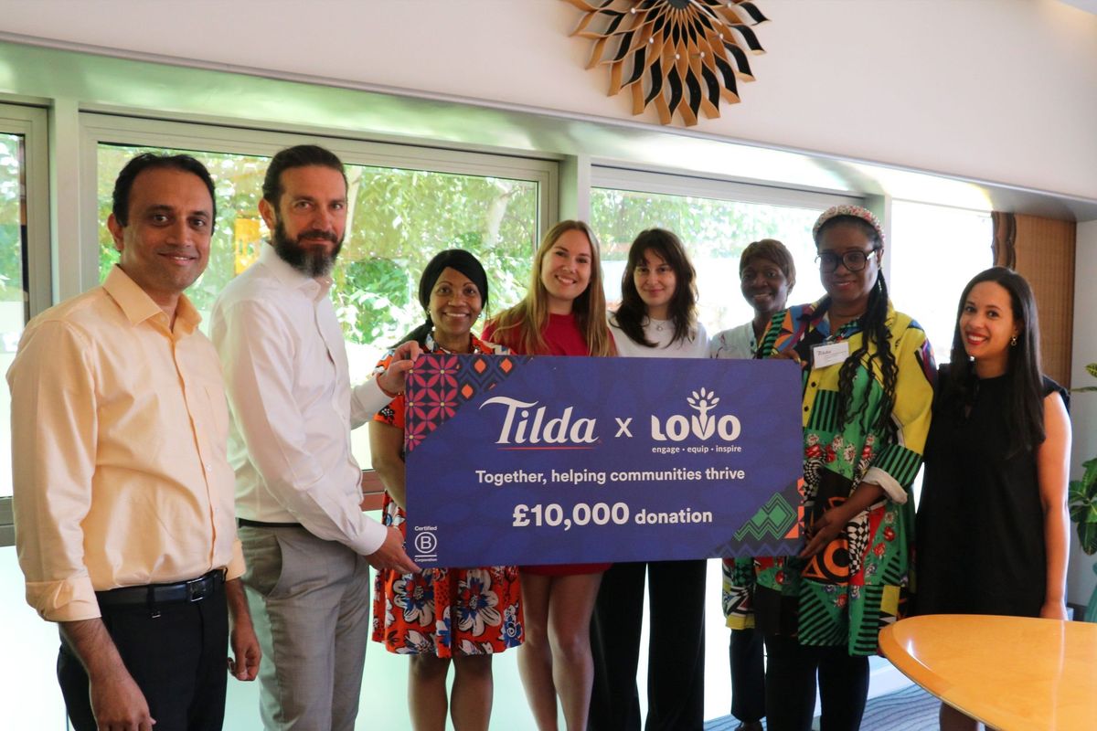 Tilda partners with LOVO to empower women through £10,000 donation