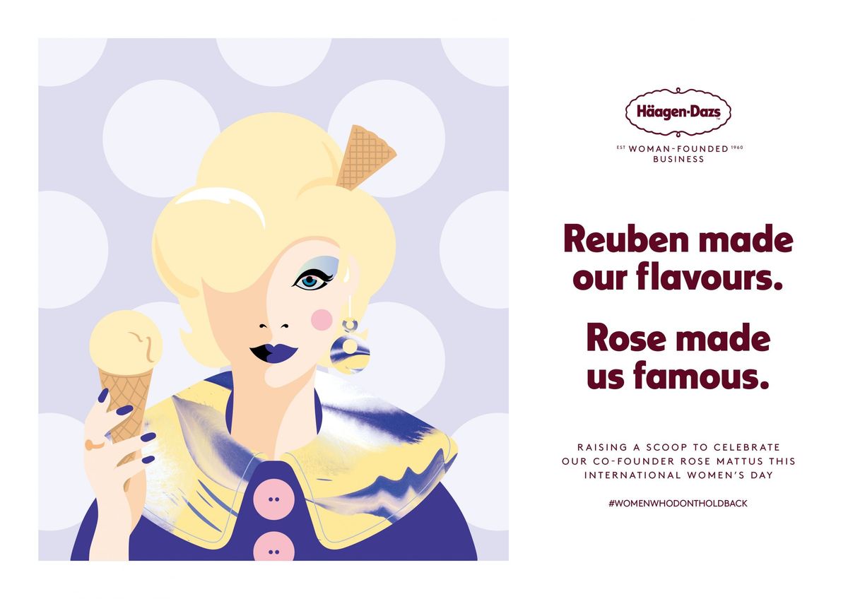 Häagen-Dazs honours its unsung female founder on International Women’s Day