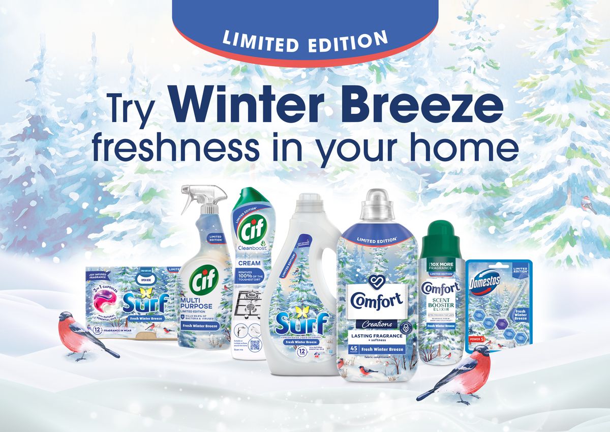 Unilever launches limited edition winter home care range