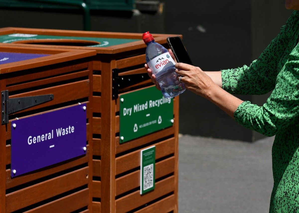 Evian launches new recycling reward scheme at Wimbledon