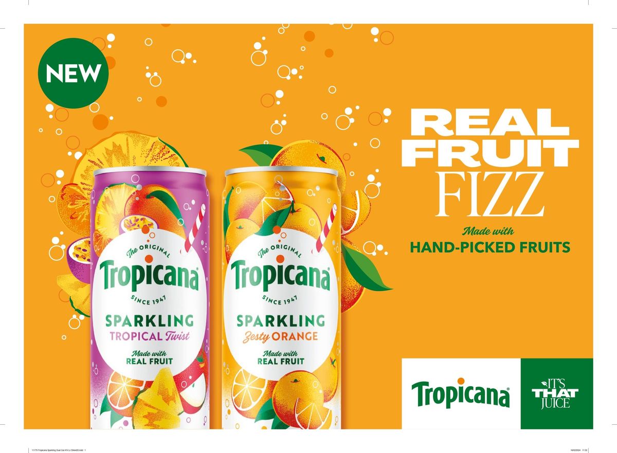 Tropicana introduces fresh NPD in 'better for you' drinks category