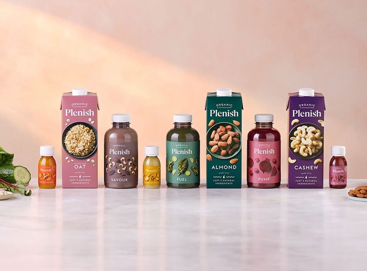 Britvic unveils new branding for plant-based Plenish range