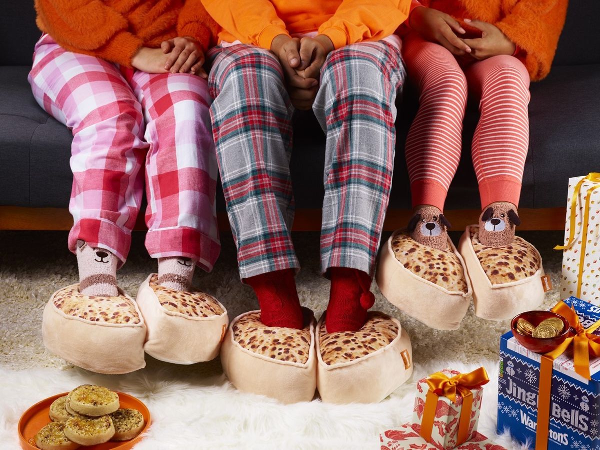 Warburtons' crumpet slippers return for festive season