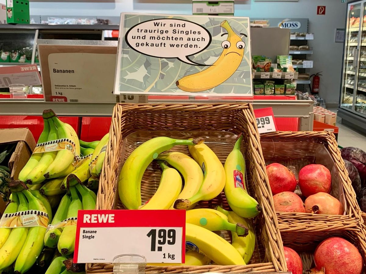 Banana Appeal: How ‘sad singles’ signage boosts sales and fights food waste