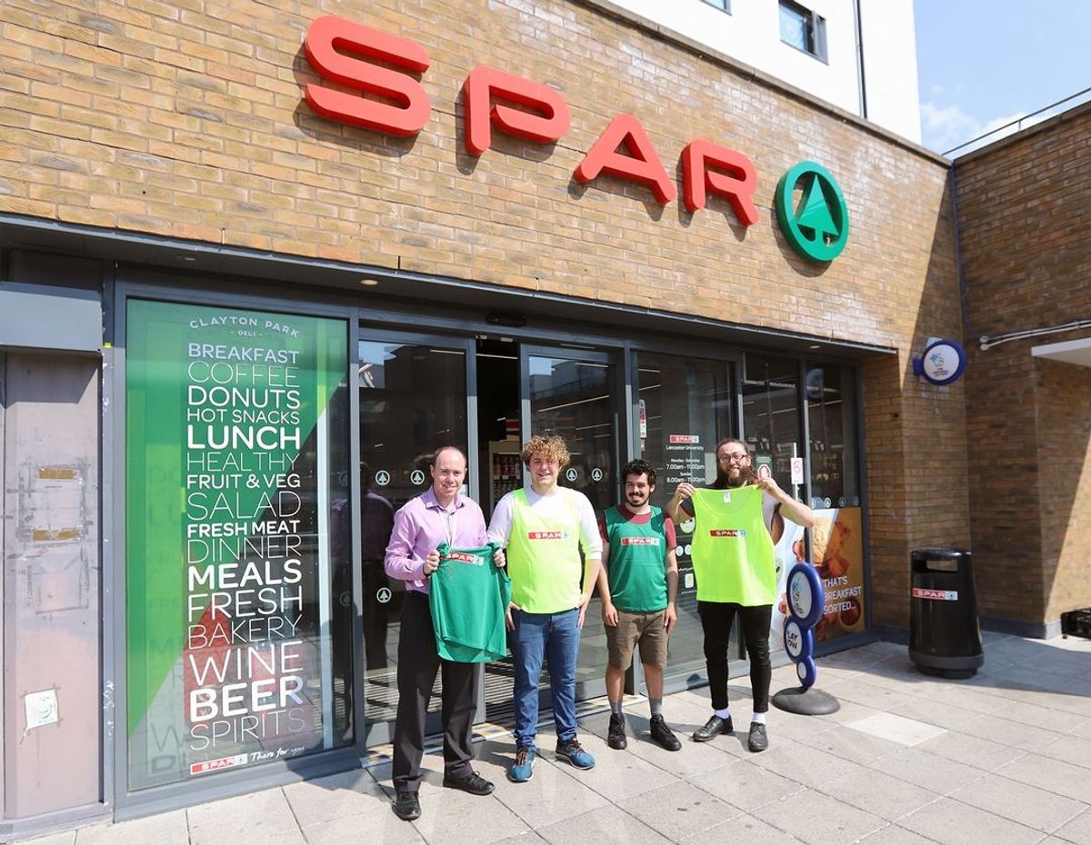 Campus SPAR store steps in to support Lancaster University's football society