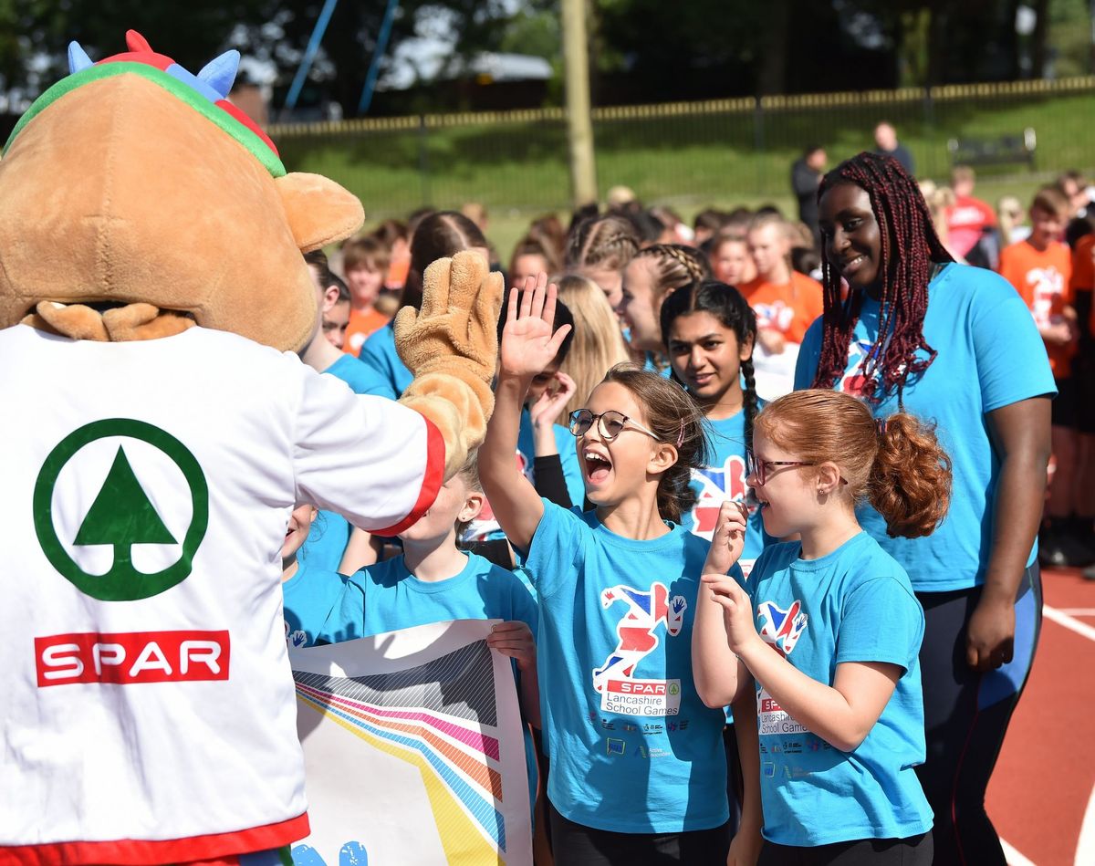 Sun shines as 1,500 compete at SPAR Lancashire School Games finale