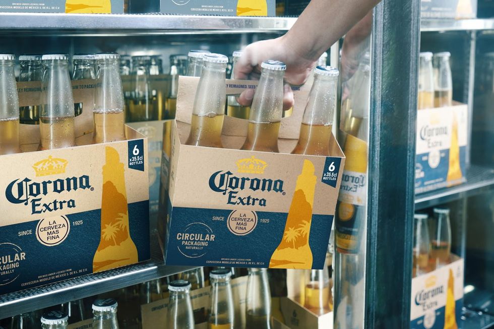 Corona launches beer pack made using barley