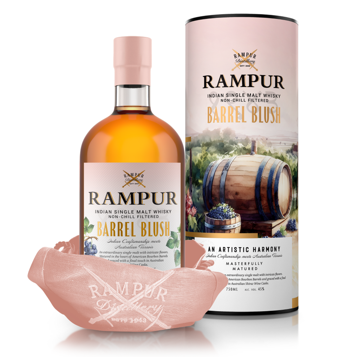 Rampur Distillery launches Rampur Barrel Blush Indian single malt whisky