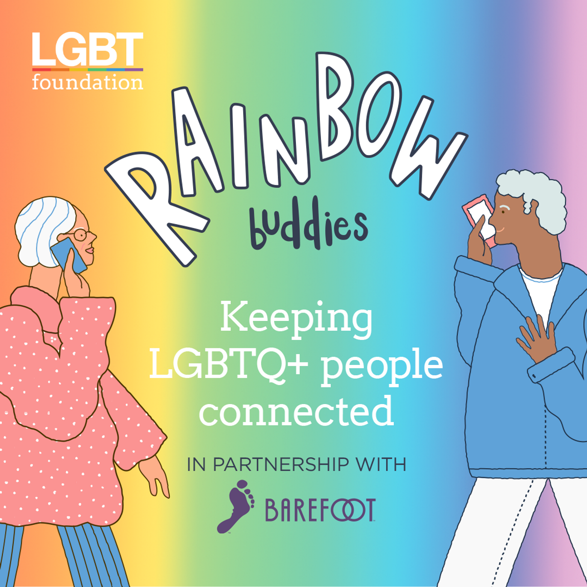 Rainbow buddies: Barefoot partners with LGBT Foundation