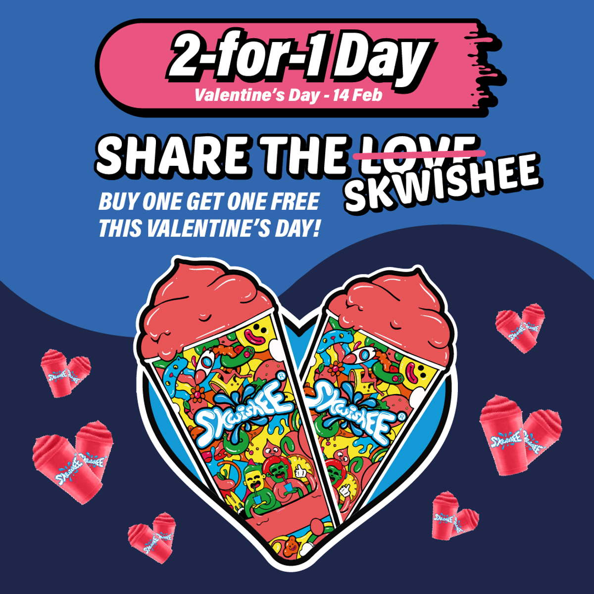 Skwishee announces twofer Valentine's Day special