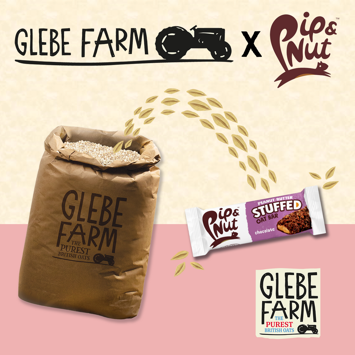 Glebe Farm Foods’ oats now in Pip & Nut snack bars