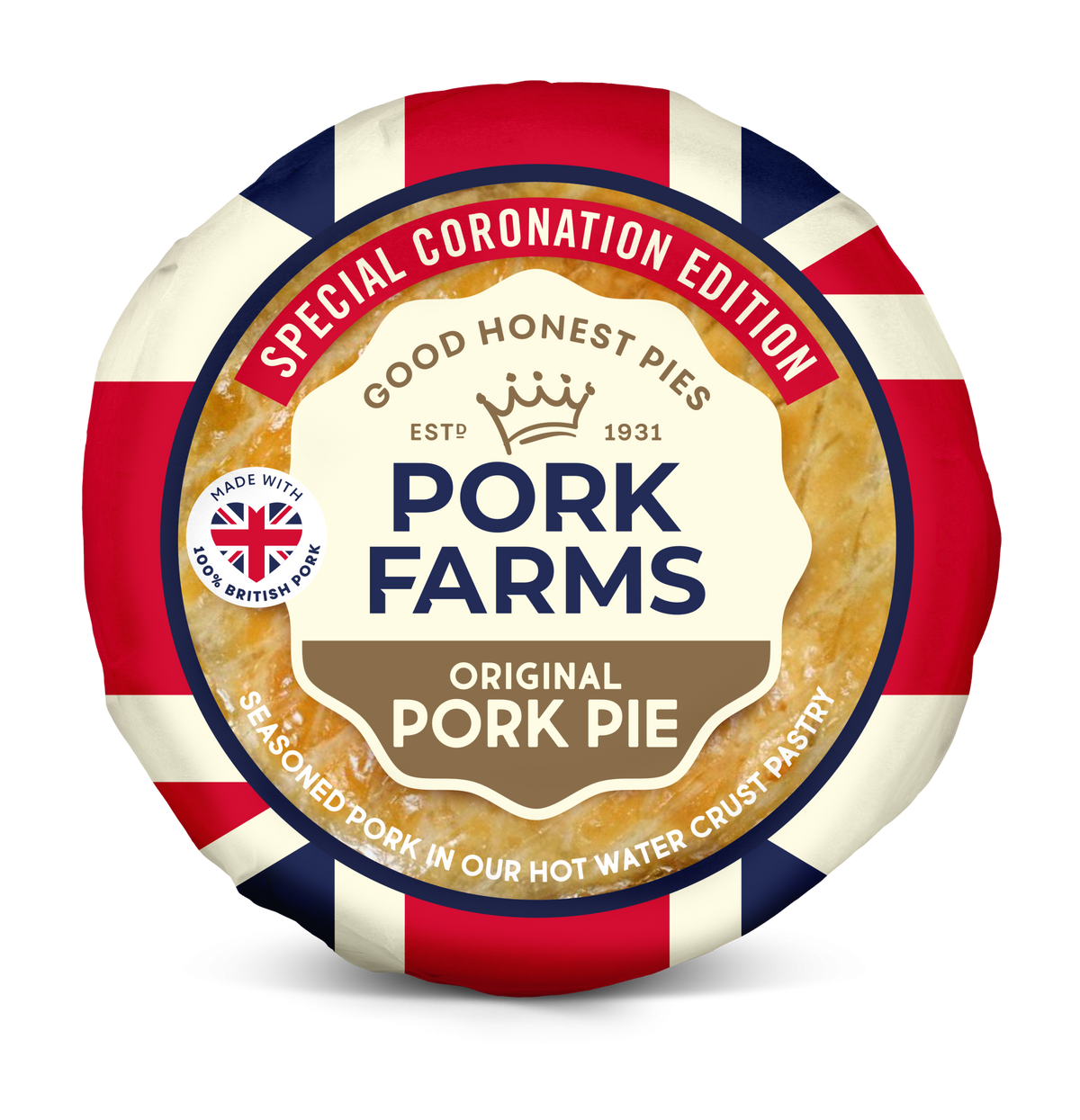 Pork Farms launches pork pie packaging for Coronation Weekend