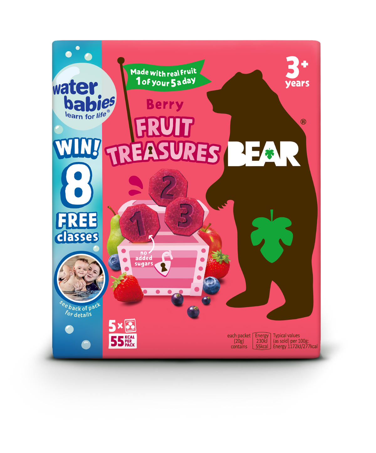 Snack brand Bear launches new on-pack promotion offering kids swimming lessons