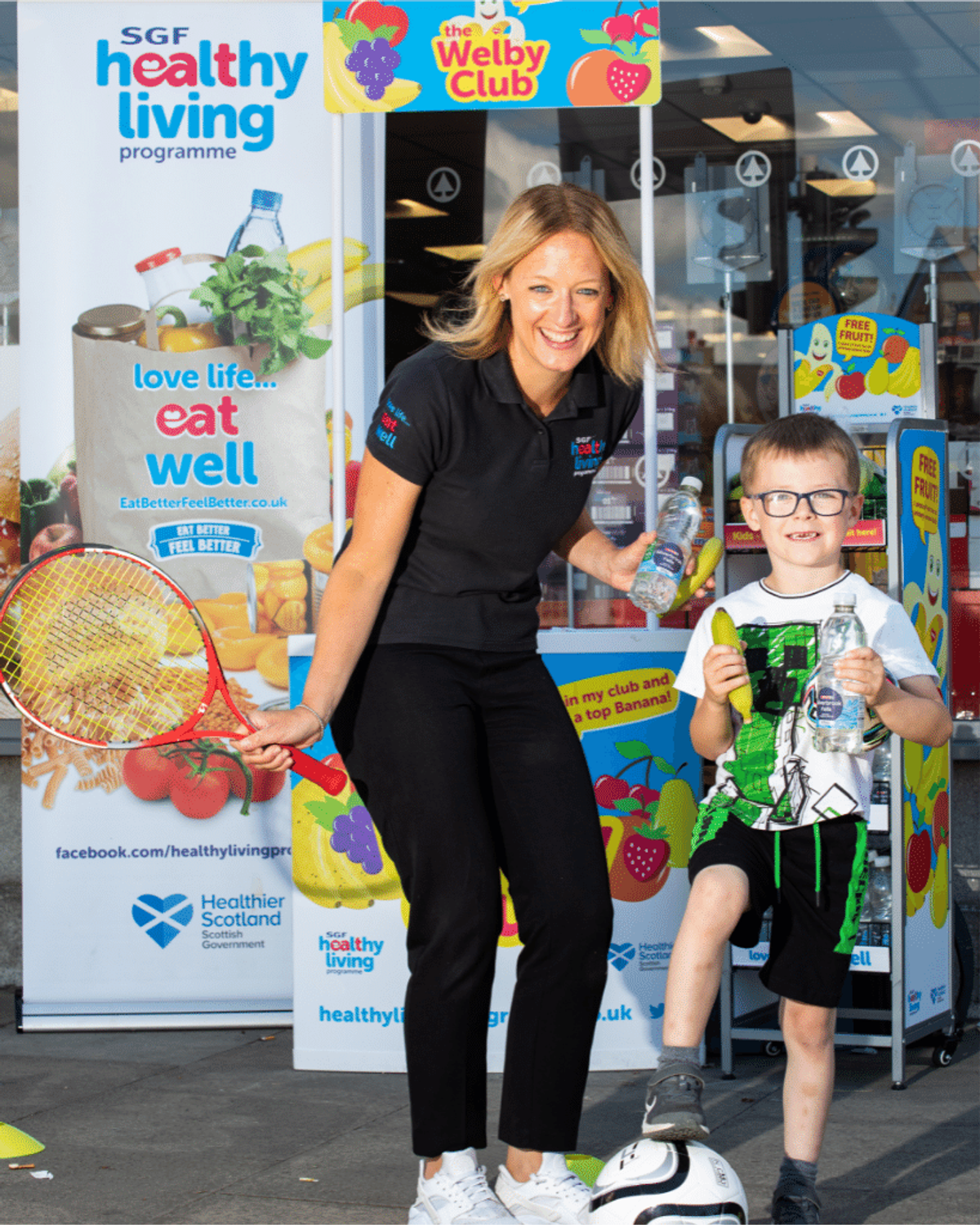 SPAR Scotland promotes Healthy Living Programme with CWG road show